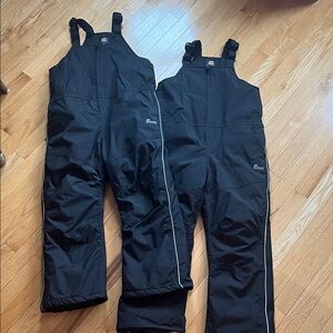 Berne Youth Snow Fort Bib, Medium Regular, Black